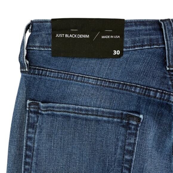 NWT JUST BLACK The Classic Bell Bottom Jean Size 30 Dark Denim - Picture 7 of 8